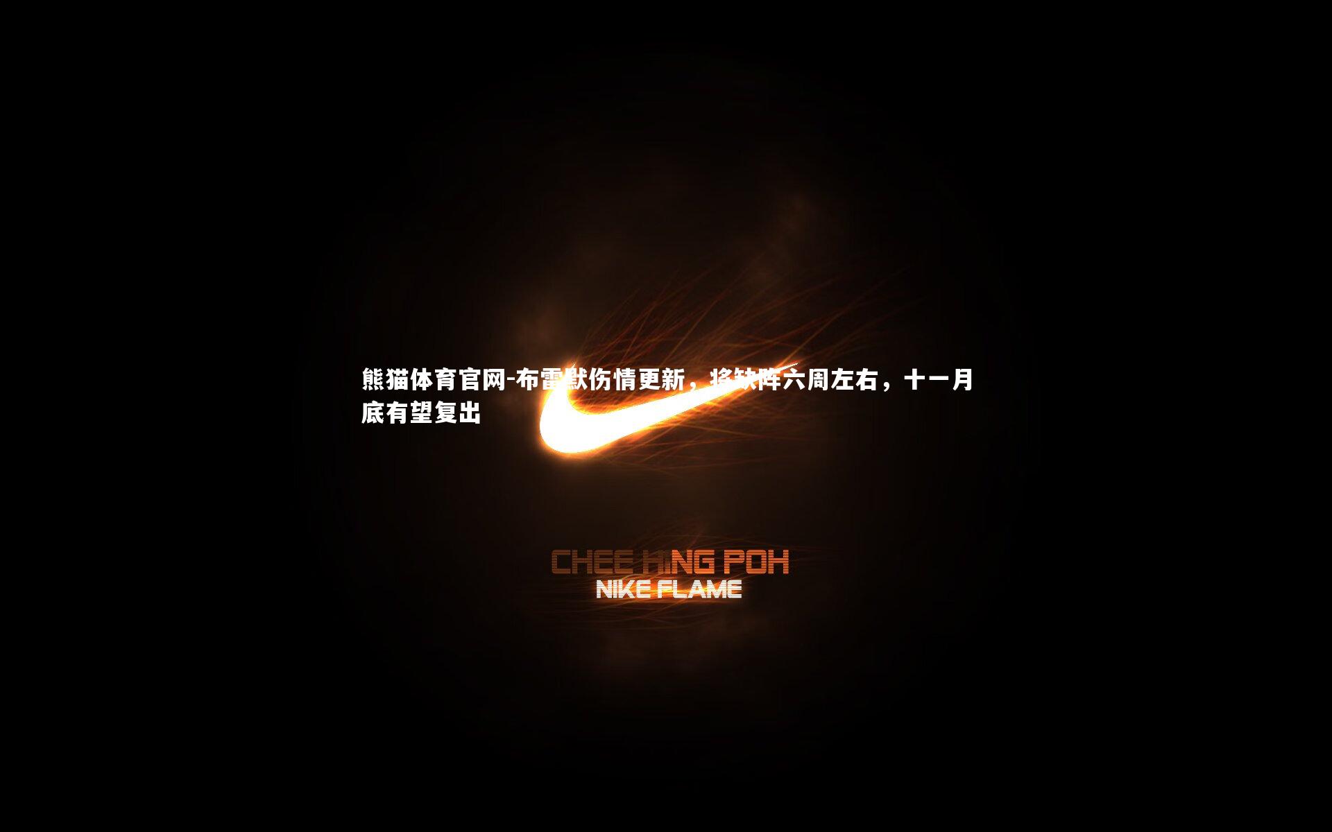 布雷默伤情更新，将缺阵六周左右，十一月底有望复出