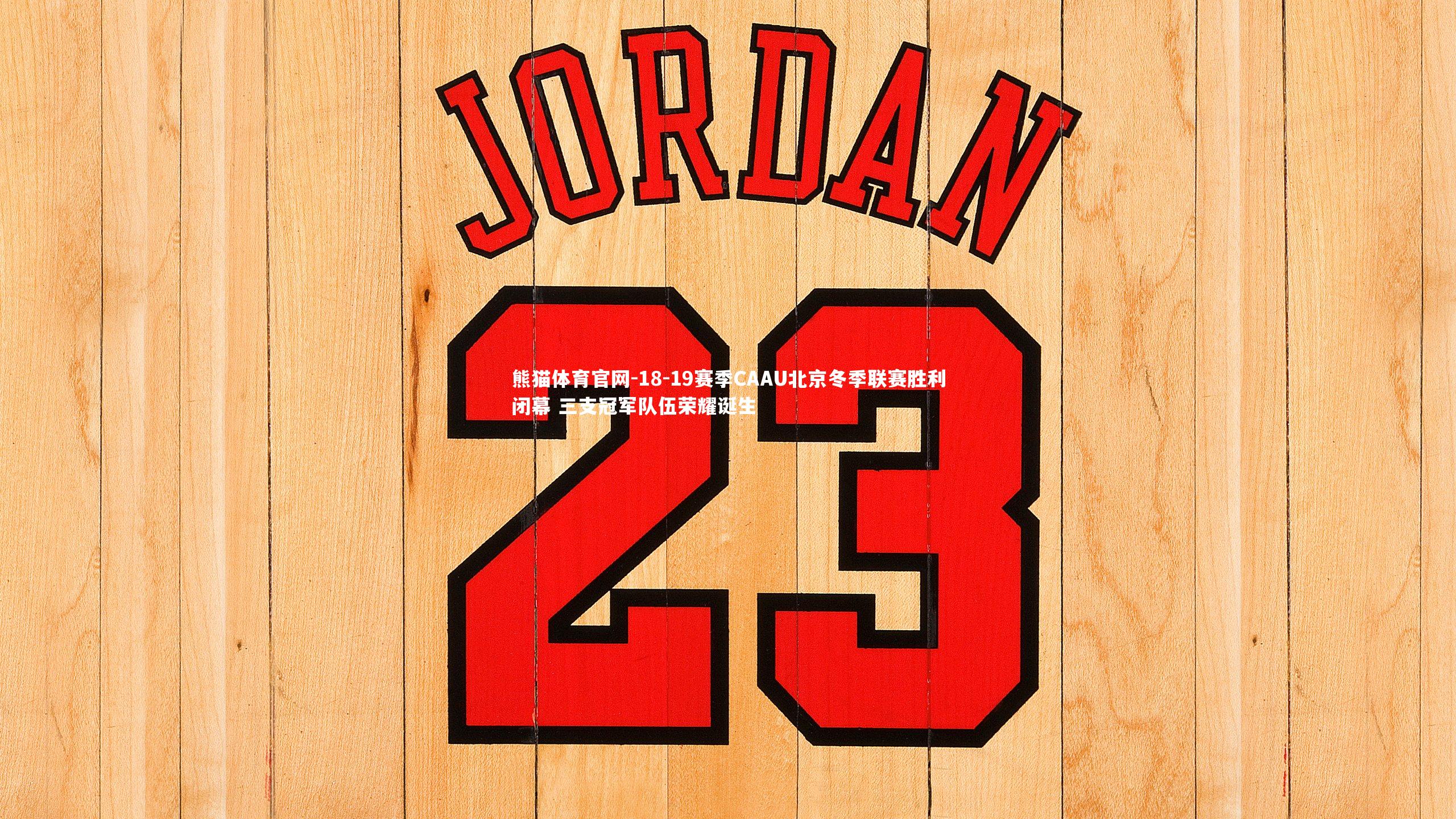 18-19赛季CAAU北京冬季联赛胜利闭幕 三支冠军队伍荣耀诞生